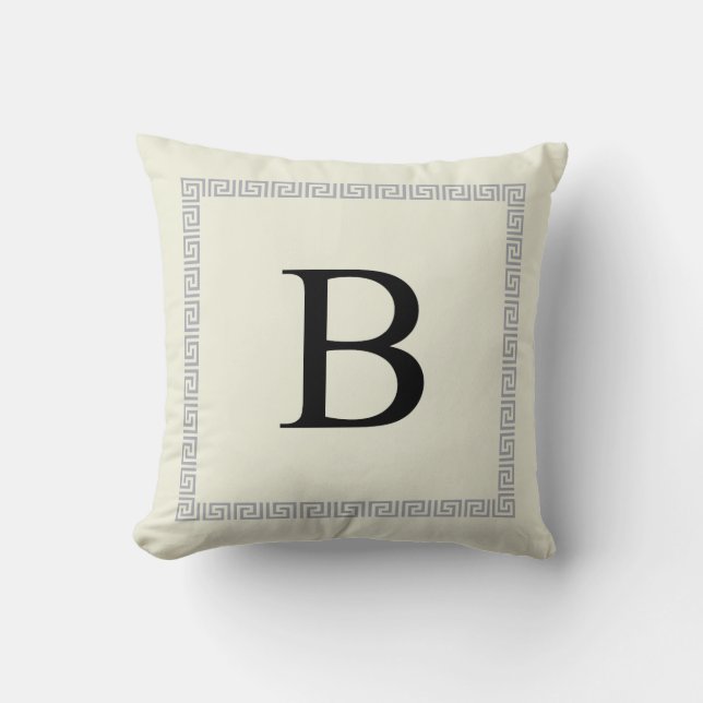 Personalised Monogram Pillow | Initial B (Front)