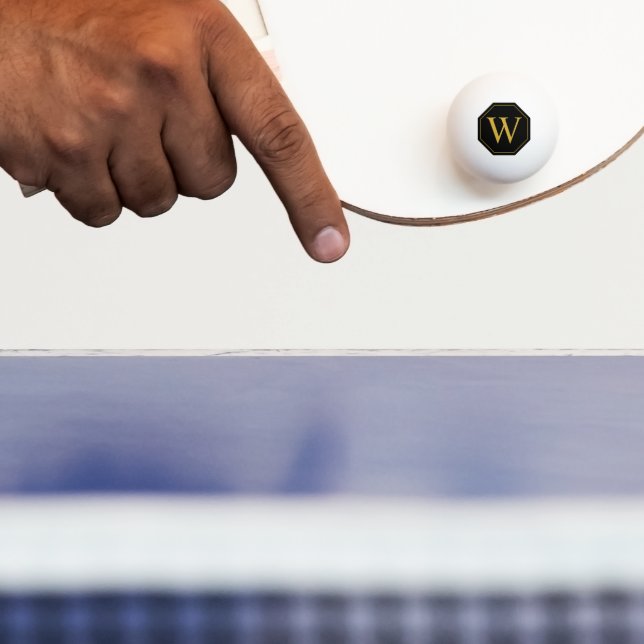 Personalised Monogram Ping Pong Ball Design (Paddle)