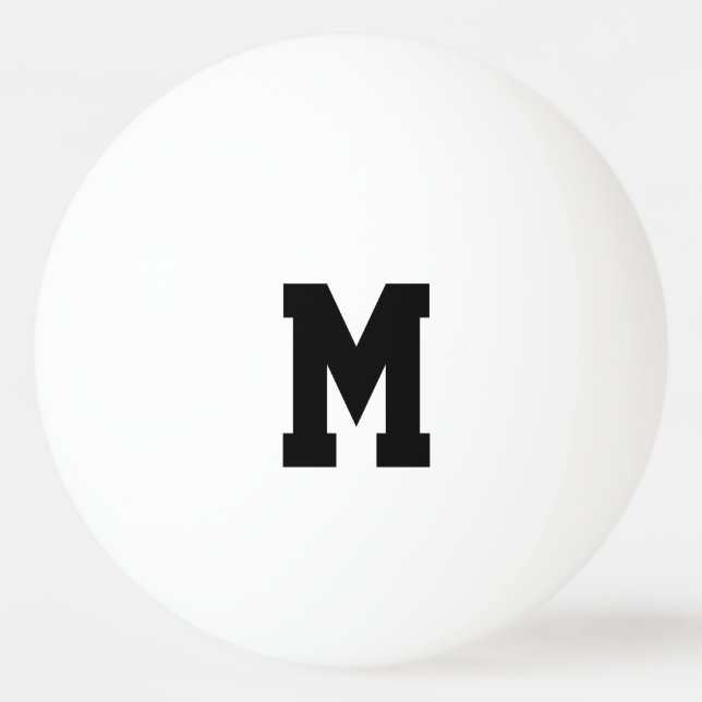 Personalised monogram ping pong balls (Front)
