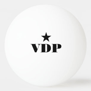 Personalised monogram ping pong balls