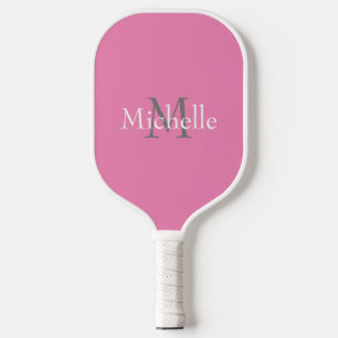 Personalised Monogram Pink Pickleball Paddle
