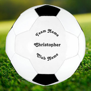 Personalised Monogram Player Team Coach Club Name Soccer Ball