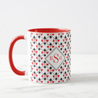 Personalised Monogram Poker Playing Card Suit