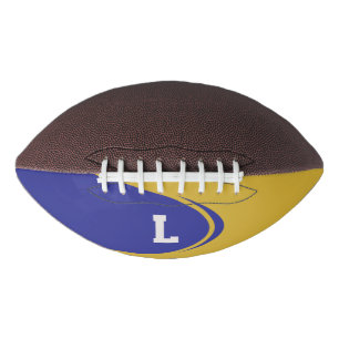 Personalised Monogram Purple Gold Football