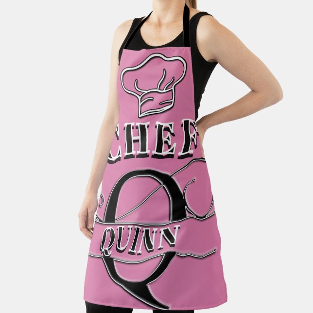 Personalised Monogram (Q) Apron (Insitu)