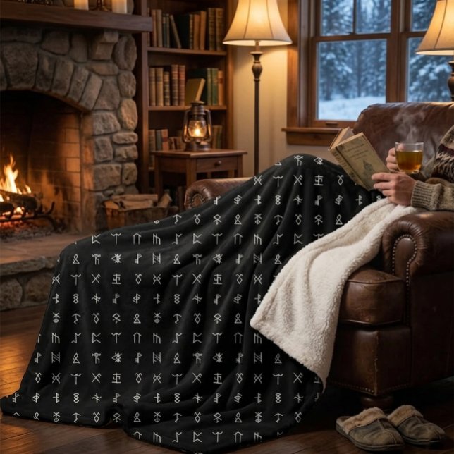 Personalised Monogram & Runic Symbol Blanket (Creator Uploaded)
