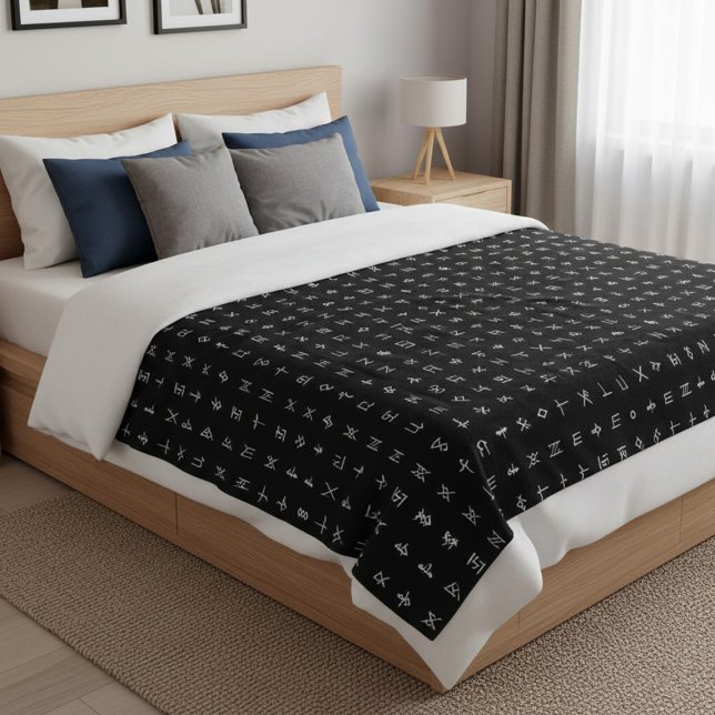 Personalised Monogram & Runic Symbol Blanket (Creator Uploaded)