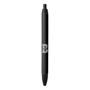 Personalised Monogram Silver Initial B Name Pen