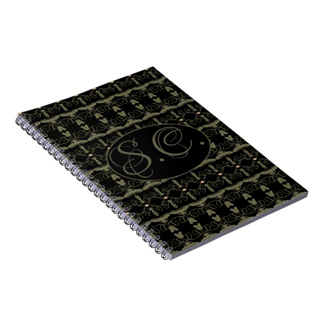 Personalised Monogram Spiral Notebook (Right Side)