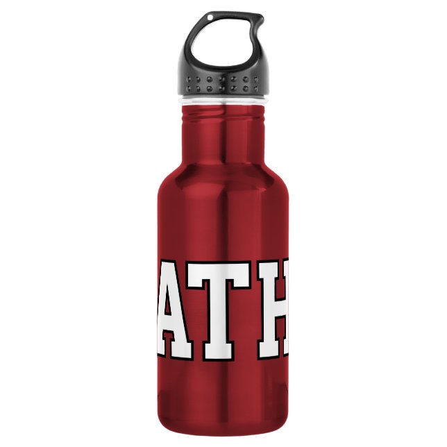 Personalised monogram stainless steel water bottle (Front)