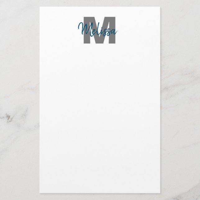 Personalised Monogram Stationery (Front)