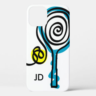 Personalised monogram tennis racket iPhone 7 case