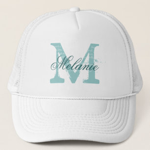 Personalised monogram trucker hat for bridesmaids