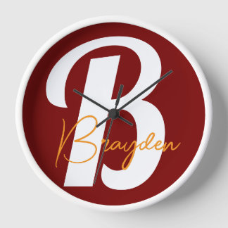 Personalised Monogram Wall Clock