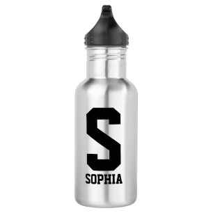 Personalised monogram Water Bottle   Sports Gift