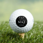 Personalised Monogram Wedding Anniversary Date Golf Balls<br><div class="desc">Personalise the monogram initials and date to create a unique golf gift and keepsake for any golfer. Perfect for weddings,  anniversaries,  or any other special occassion. Designed by Thisisnotme©</div>