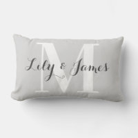 Personalised Monogram White Grey Wedding Keepsake