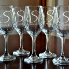 Personalised Monogram Wine Glass (Single)