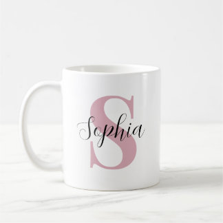 Personalised Monogram with Custom Initial & Name Coffee Mug