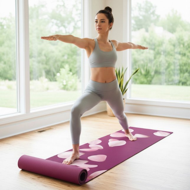 Personalised Monogram Yoga Mat with Sakura Petals (Creator Uploaded)