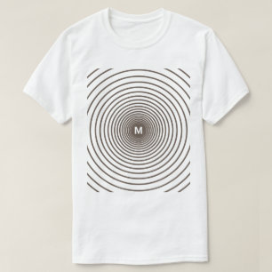 Personalised Monogram Your Letter Striped T-Shirt