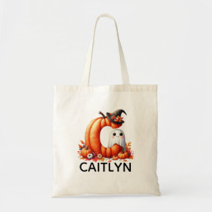 Personalised Monogrammed Halloween Tote Bag