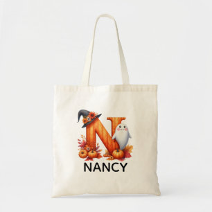 Personalised Monogrammed Halloween Tote Bag