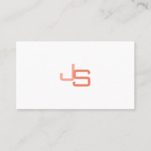 Personalised Monogrammed Modern Elegant Template Business Card