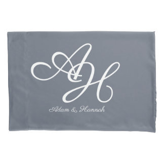 Personalised Monogrammed two names Pillowcase