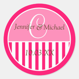 Personalised Monogrammed Wedding Favour Labels