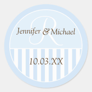 Personalised Monogrammed Wedding Favour Labels