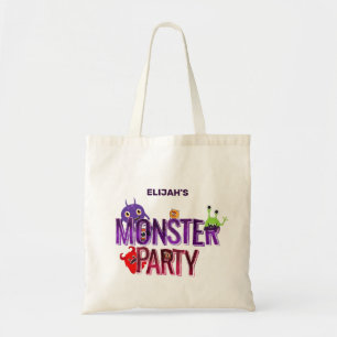 Personalised Monster Party Trick or Treat Tote Bag