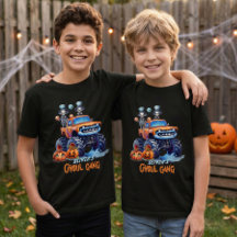 Personalised Monster Truck Halloween Boys Team