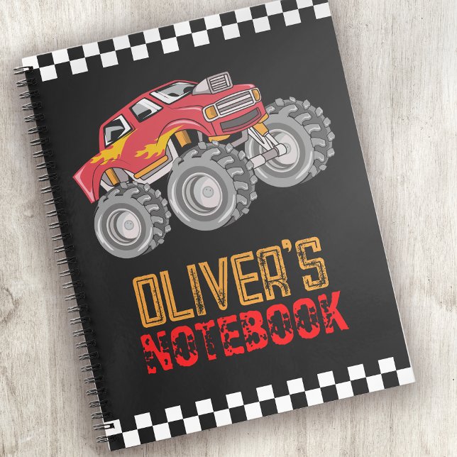 Personalised Monster Truck Kid's Notebook (Creator Uploaded)