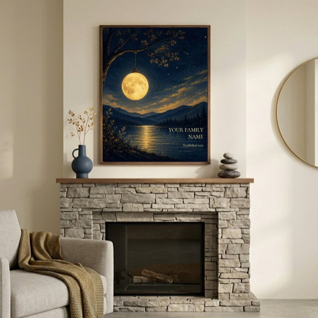 Personalised Moon Lantern Art Poster (Creator Uploaded)