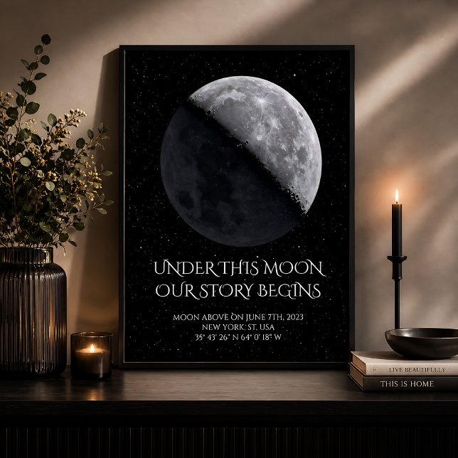 Personalised Moon Phase Anniversary Poster (Creator Uploaded)