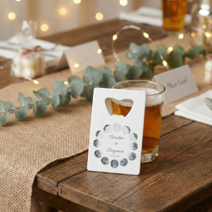 Personalised Moon Phase White Cosmic Wedding Date