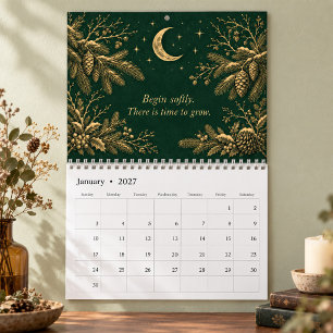 Personalised Moonlit Botanical Wall Calendar