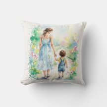 Personalised Mother and Son Watercolor