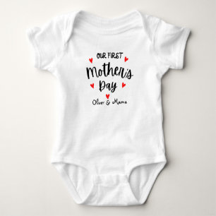 Personalised Mother Baby / Mother's Day T-Shirt Bodysuit
