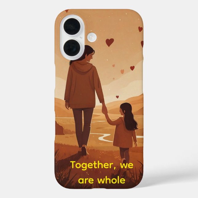Personalised Mother & Daughter Illustration Case-Mate iPhone Case (Back)