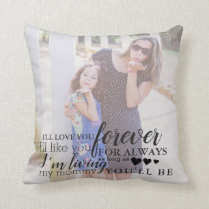 Personalised Mother Daughter Photo Quote Pillow