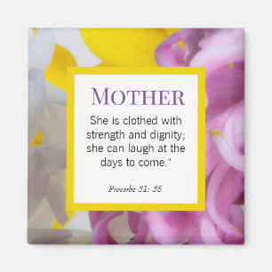 Personalised Mother Day Bible Scriptures Magnet