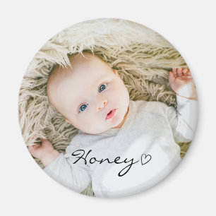 personalised mother day gift, Custom baby photo on Magnet