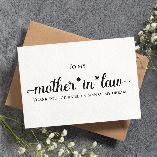Personalised Mother in law of the Bride Gift Card  (Creator Uploaded)