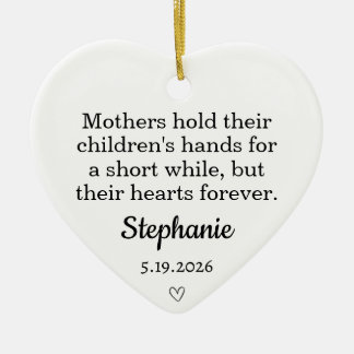 Personalised Mother Memorial Heart Ceramic Tree Decoration