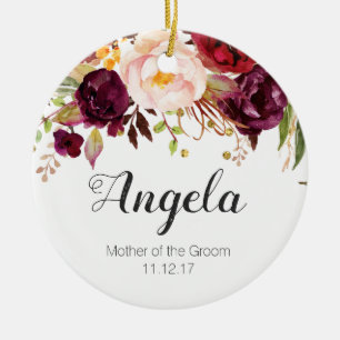 Personalised Mother of bride Christmas Ornament