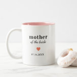 Personalised Mother of the Bride Two-Tone Coffee Mug<br><div class="desc">Personalised Mother of the Bride Two-Tone Coffee Mug</div>
