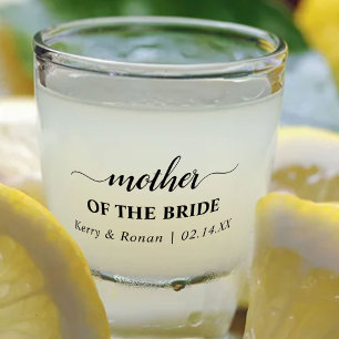 Personalised Mother of the Bride Wedding Party Shot Glass