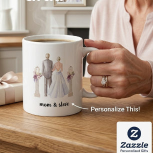 Personalised mother of the groom wedding coffee mug